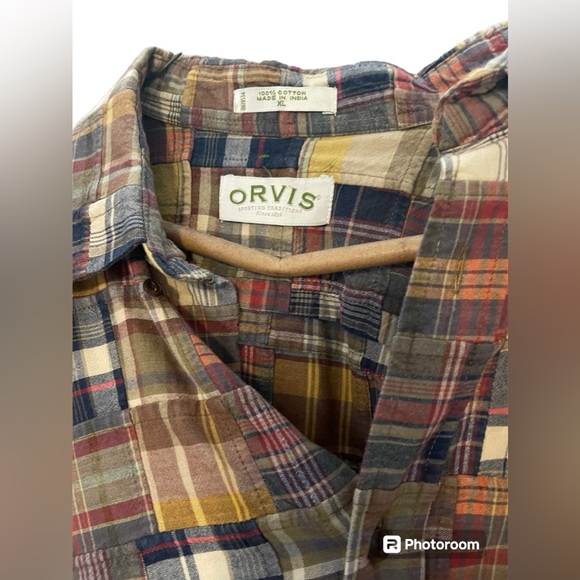 Orvis Patchwork Button Down Shirt - Picture 3 of 3